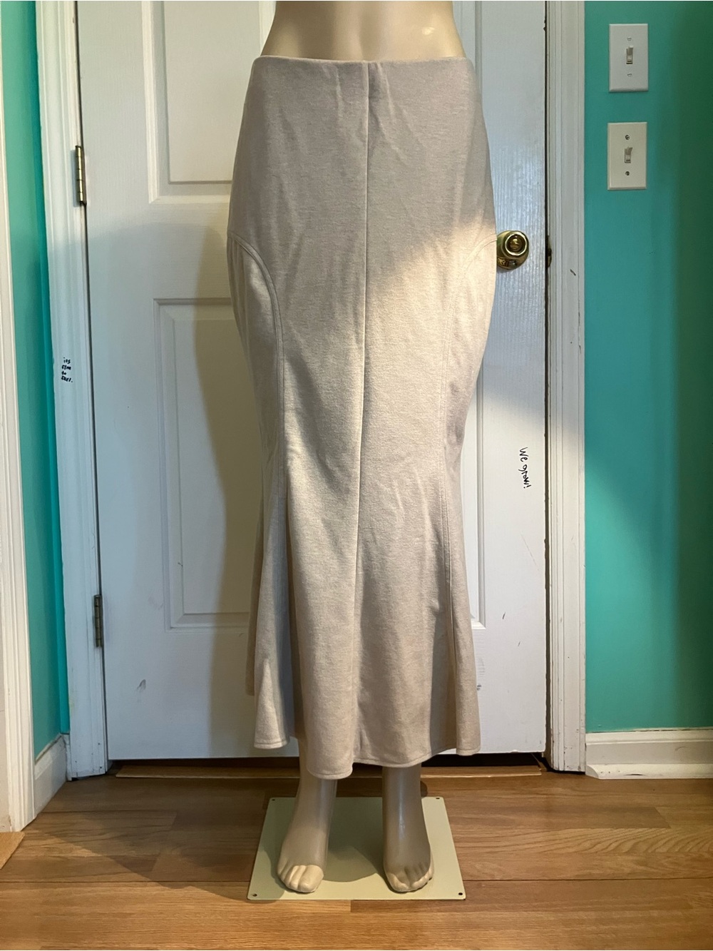 Classic Cream Maxi Skirt